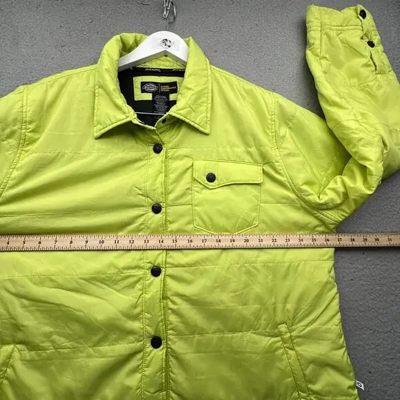 Dickies Performance System Thinsulate Jacket Men 2XL Collared Neon Yellow - Picture 4 of 14